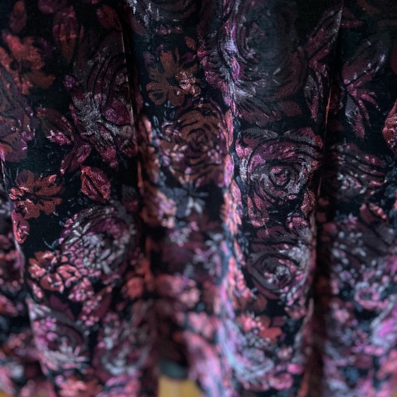 Rampage Floral Halter Mini Dress in Black and Pink Y2K size 7 - Picture 6 of 14